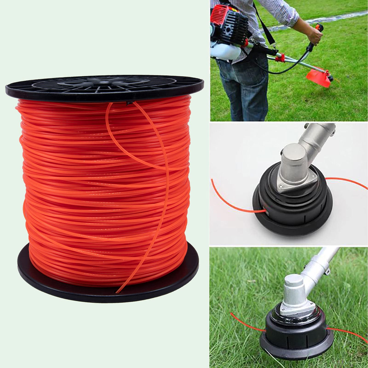 HOTS 0.095 inch line tackles weeds and light brush.