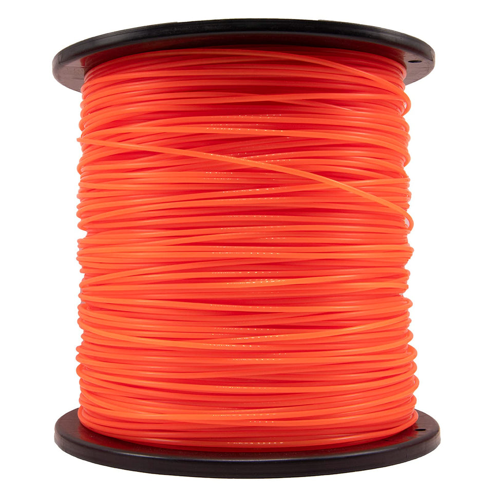 HOTS round 0.095 inch trimmer line in orange, 855 ft, durable and visible.