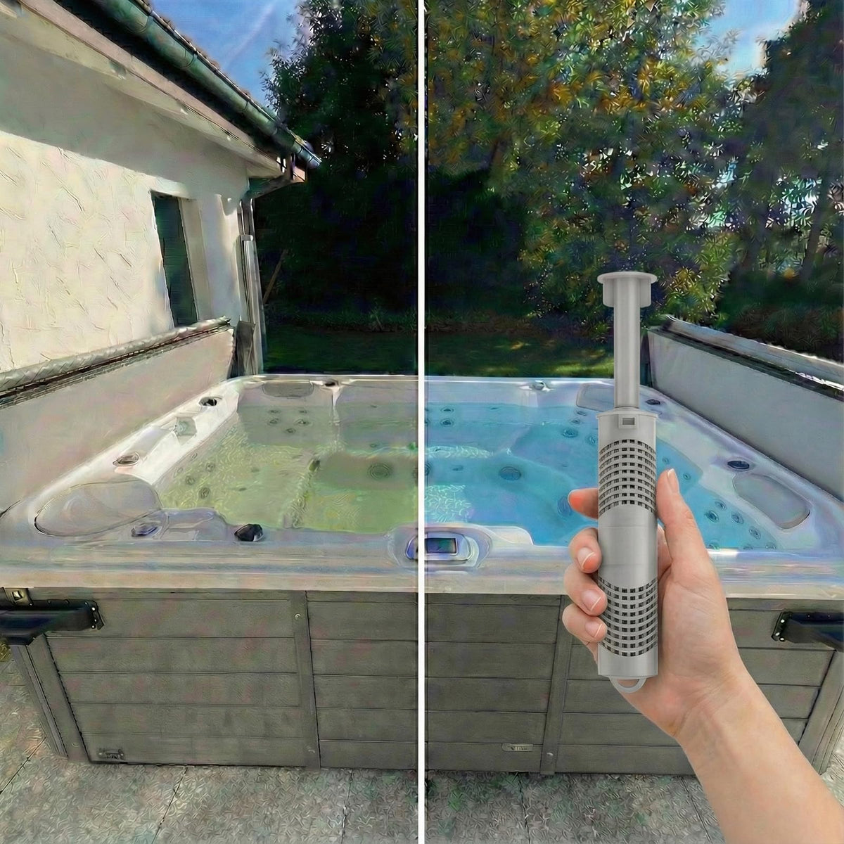 HOTSPRING HOTUB installation drop-in—quick setup with existing filters
