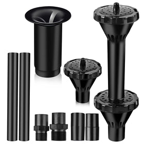 Hottche Blossom pattern fountain nozzle creates elegant water curtains for larger ponds.