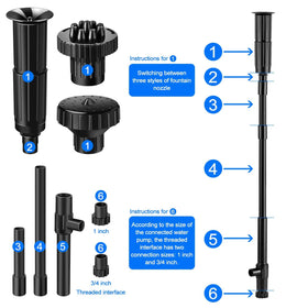 Hottche trumpet spray head produces bold bursts for ponds and pools