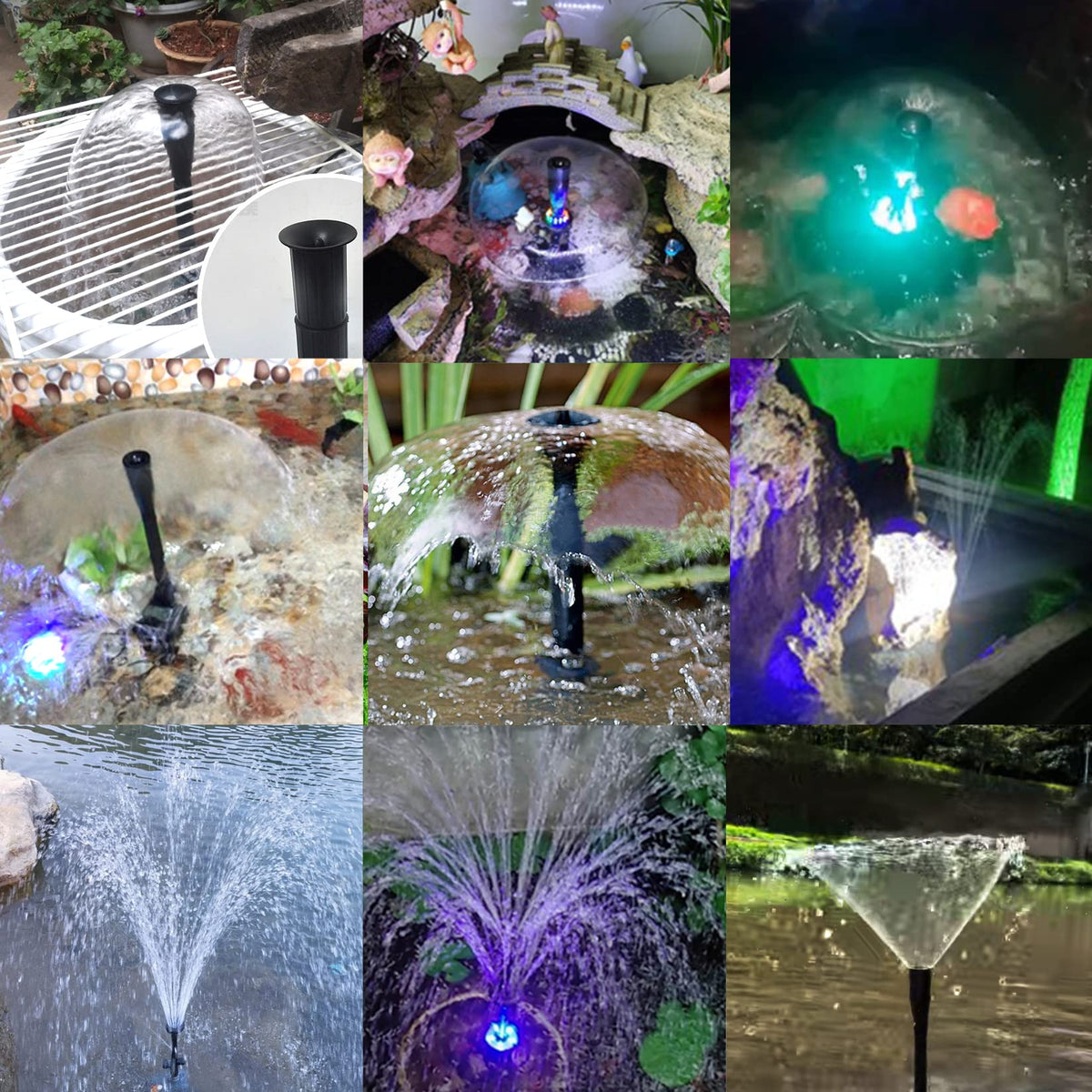 Hottche gushing-spring nozzle delivers bold jets for focal water features.