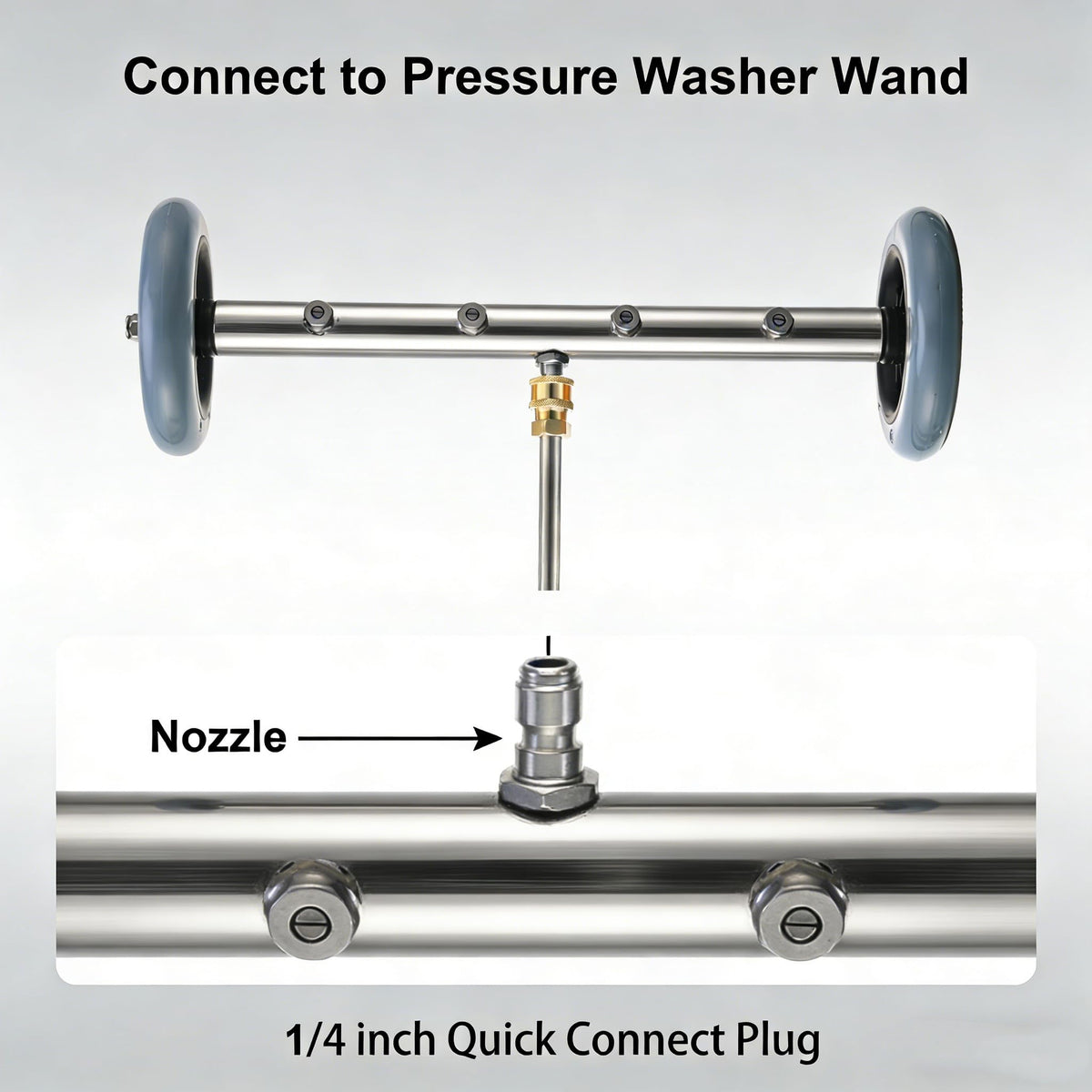 Hourleey 15.7-inch underbody cleaner reaches tight spots beneath cars