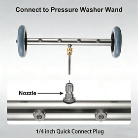 Hourleey 15.7-inch underbody cleaner reaches tight spots beneath cars