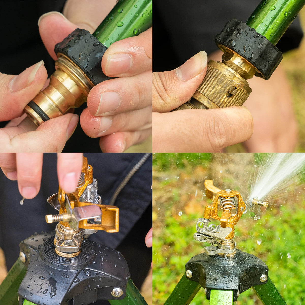 Hourleey 3-4 inch connector ensures quick, compatible hose setup.