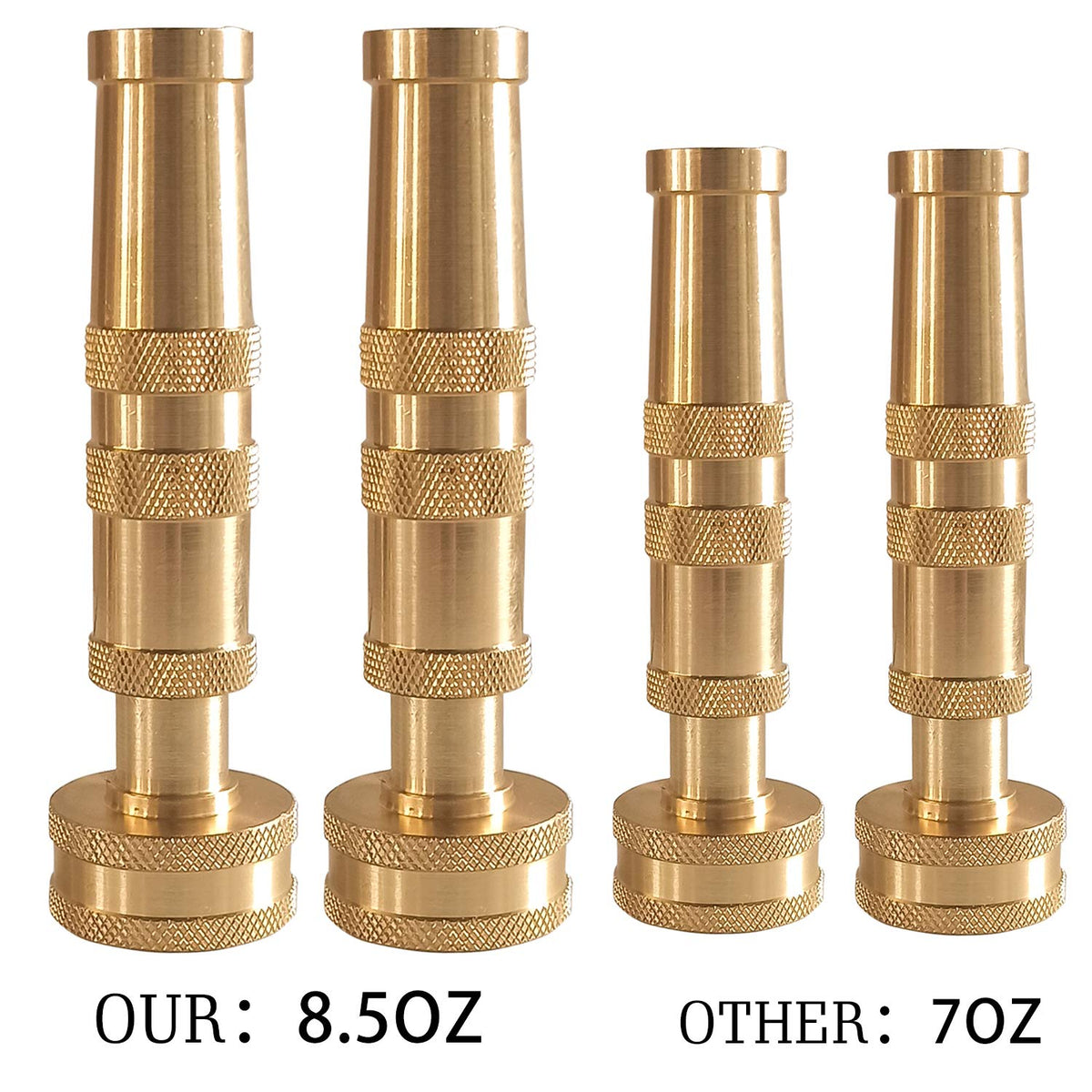 Hourleey 4-hole tip with twist barrel for adjustable spray patterns.