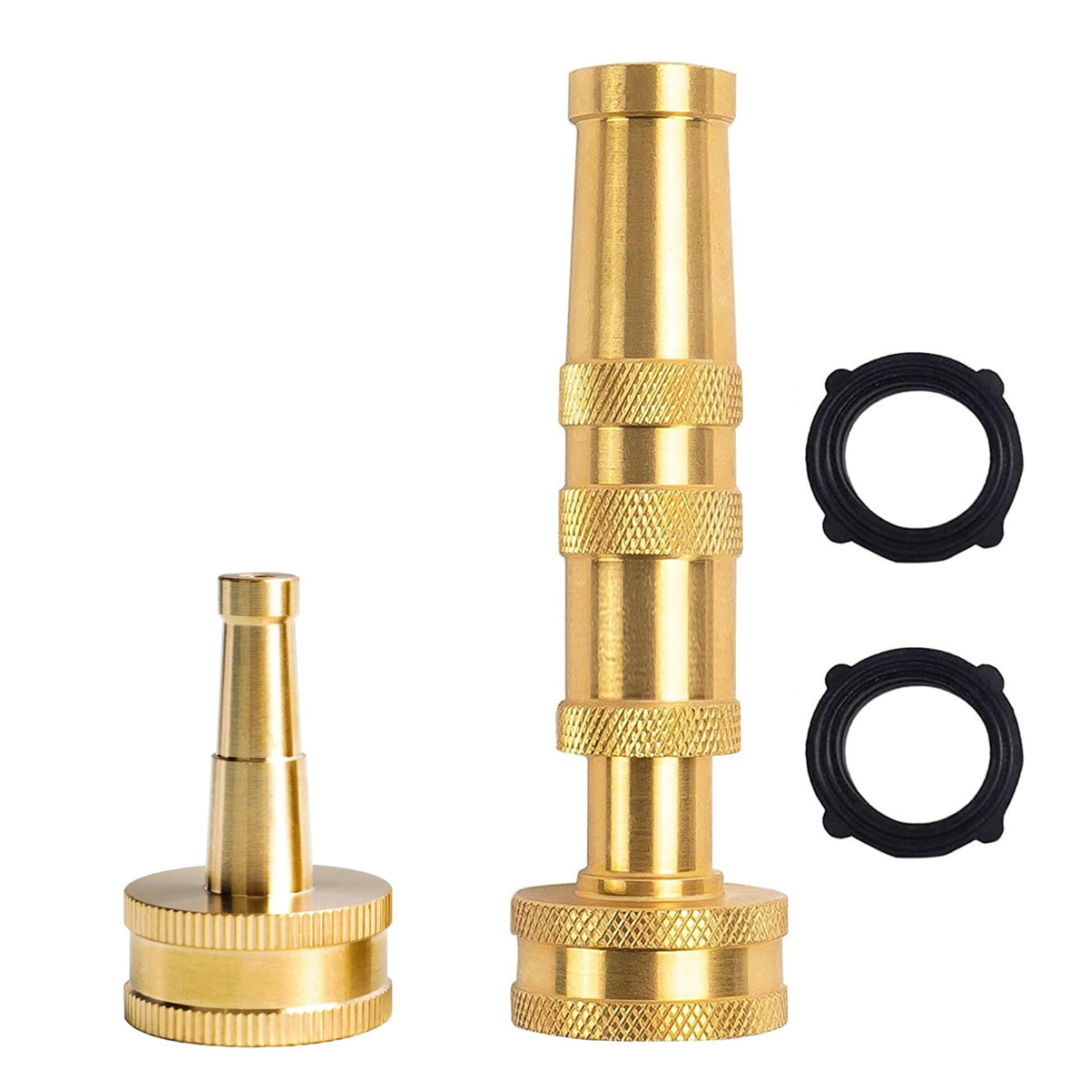 Hourleey 4-inch adjustable twist nozzle barrel for precise water control.