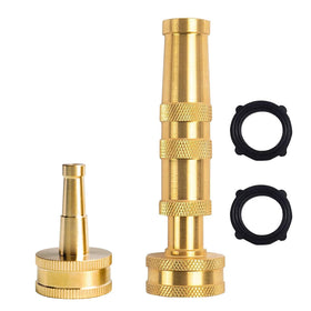 Hourleey 4-inch adjustable twist nozzle barrel for precise water control.