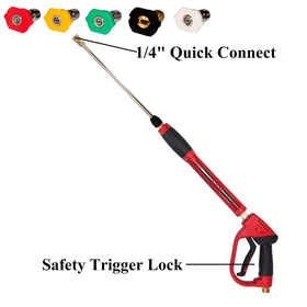 Hourleey 40 inch length option extends cleaning reach