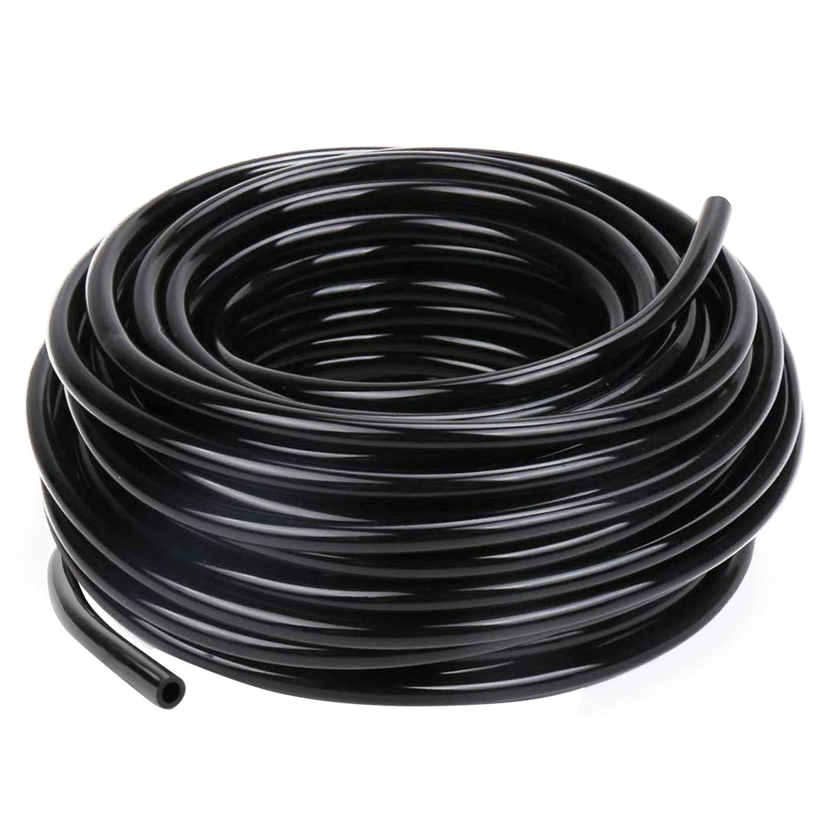 Hourleey 50ft drip tubing coil for precise garden irrigation