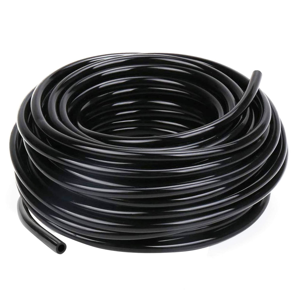Hourleey 50ft drip tubing coil for precise garden irrigation