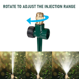 Hourleey adjustable nozzle patterns lets you tailor spray to your garden.