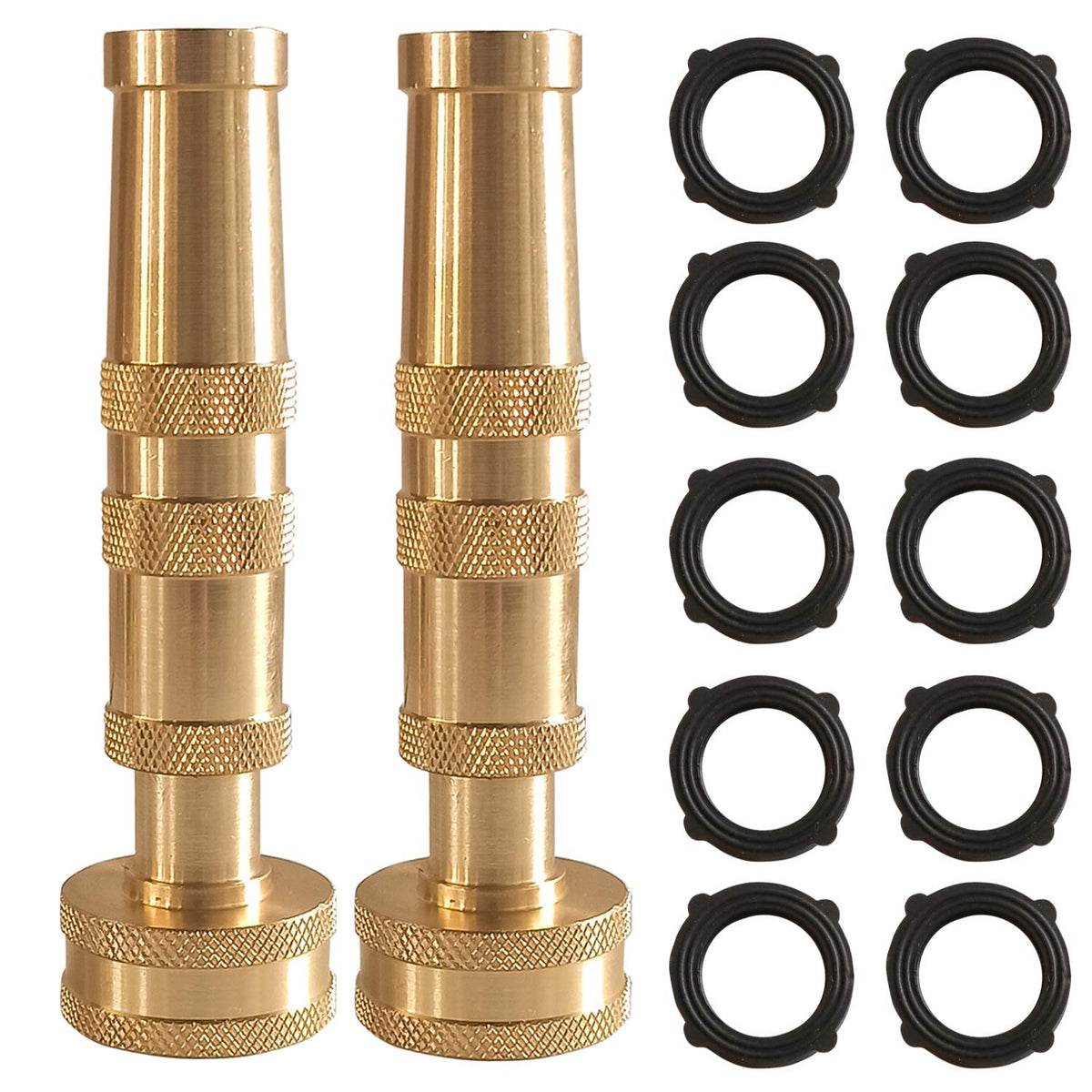 Hourleey adjustable twist hose nozzle for precise watering and gentle mist.