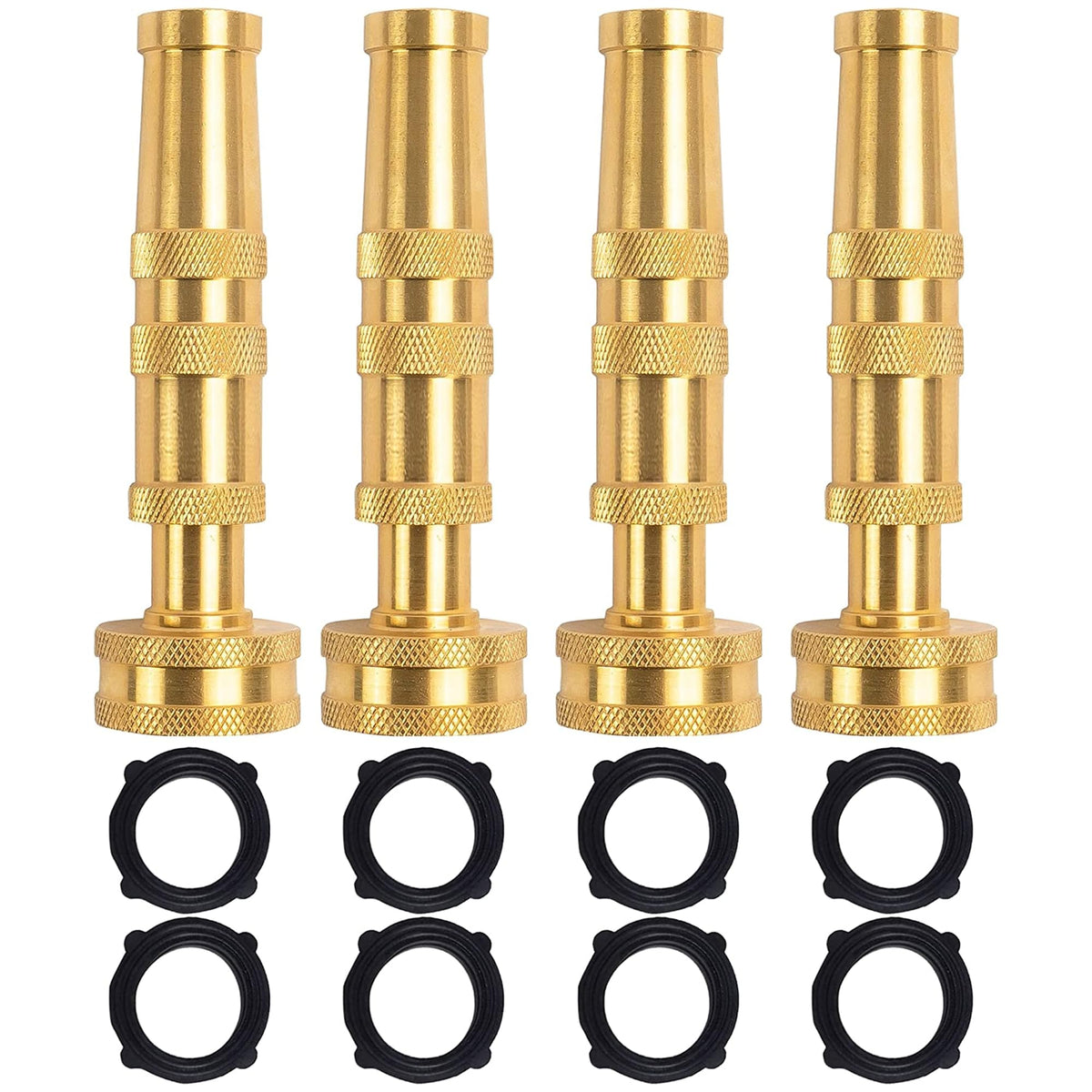 Hourleey adjustable twist hose nozzle for versatile watering and cleaning.