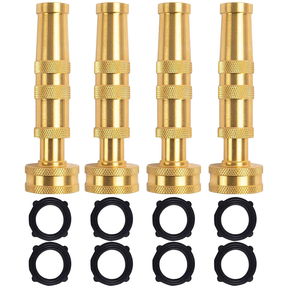 Hourleey adjustable twist hose nozzle for versatile watering and cleaning.