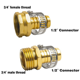Hourleey aluminum male hose connector ensuring a tight seal