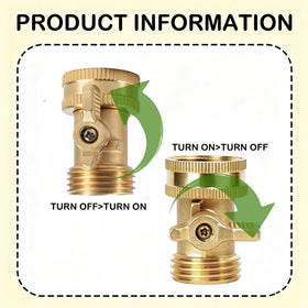 Hourleey brass hose valve ergonomic-handle close-up for comfortable grip
