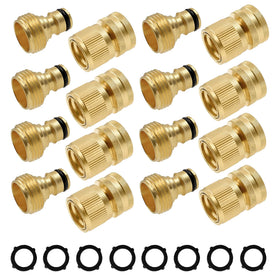 Hourleey brass quick connector male for easy hose attachment and leak-free flow.