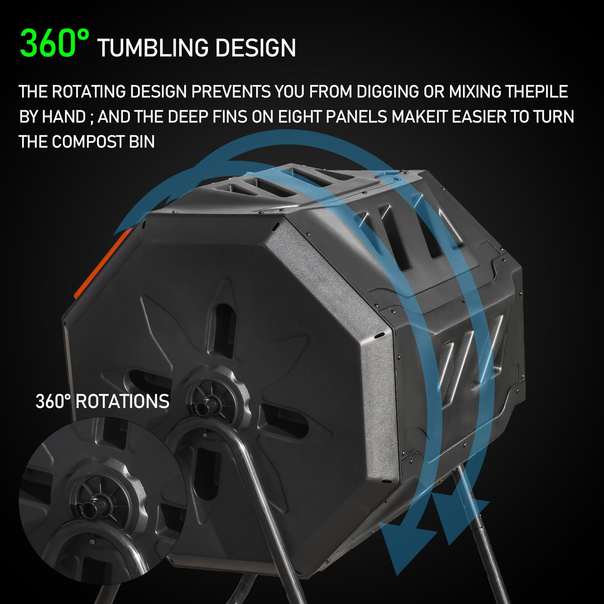 Hourleey compost bin aeration system improves air circulation