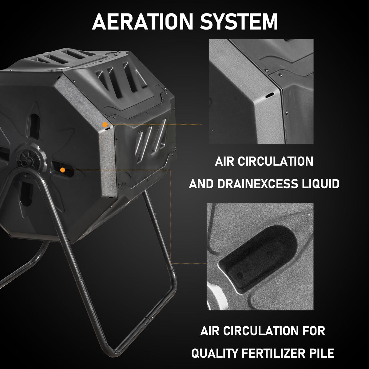 Hourleey sturdy metal frame resists corrosion for outdoor use