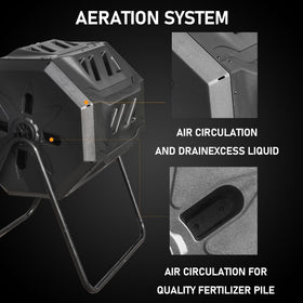 Hourleey sturdy metal frame resists corrosion for outdoor use