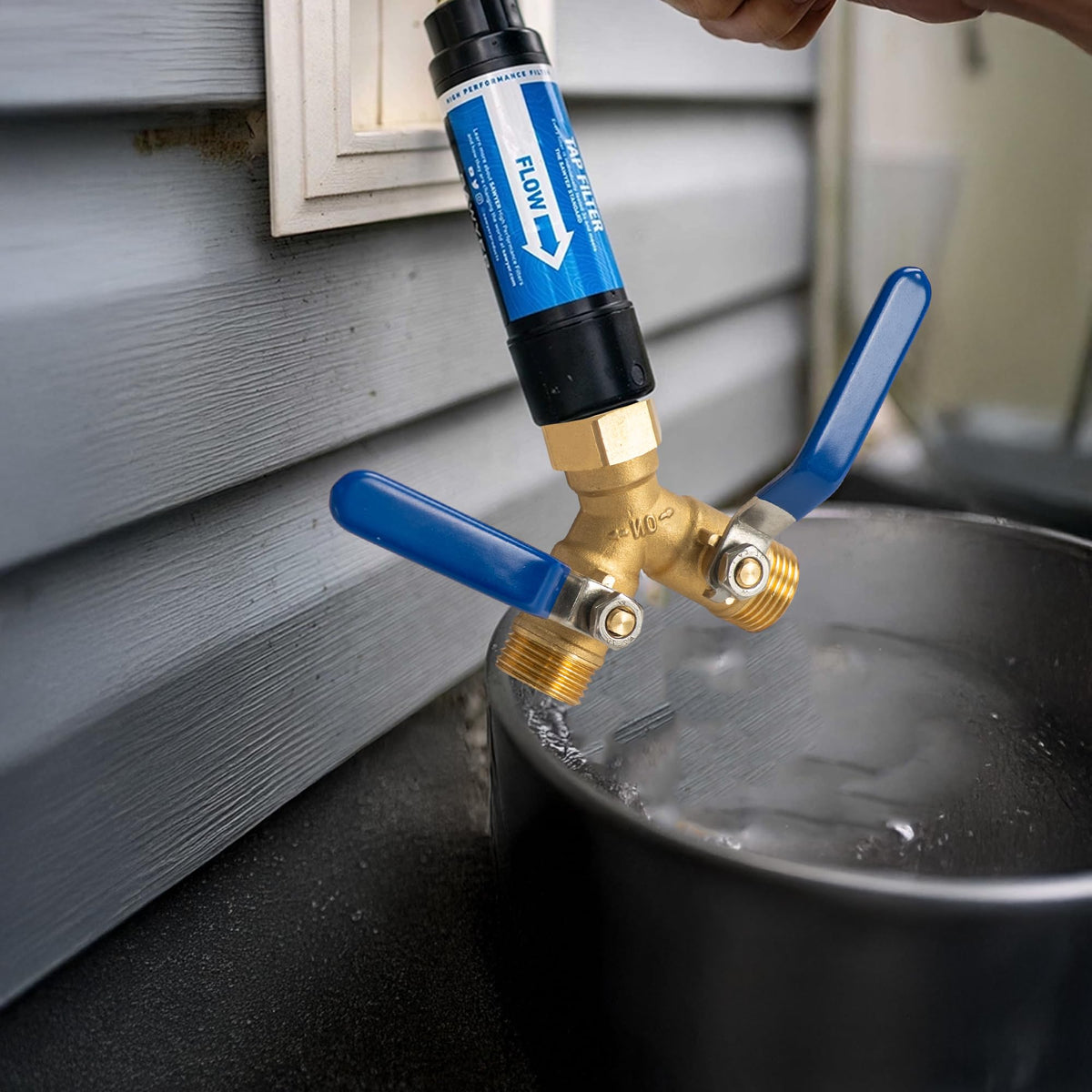Hourleey easy watering setup helps manage two tasks with less effort.