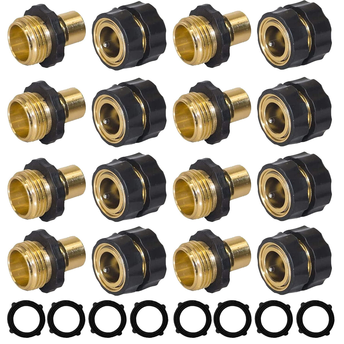 Hourleey garden hose quick connect set demonstrates fast, tool-free setup for flexible watering.