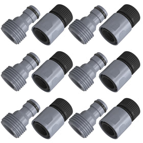 Hourleey garden hose quick connector set demonstrates compact, easy-install fittings for fast setup.