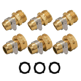 Hourleey garden hose repair connectors with clamps for quick, durable fixes