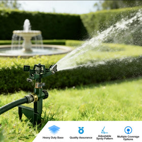 Hourleey garden setup supports patios and greenhouses with flexible irrigation.