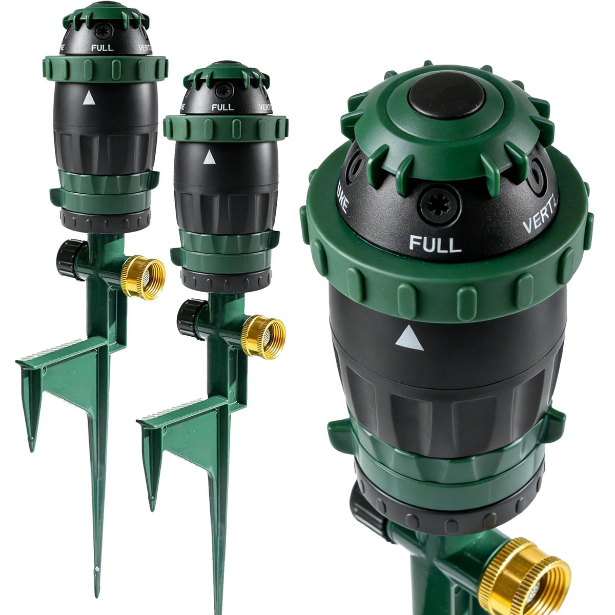 Hourleey gear-drive sprinkler with 360-degree rotation for even yard coverage