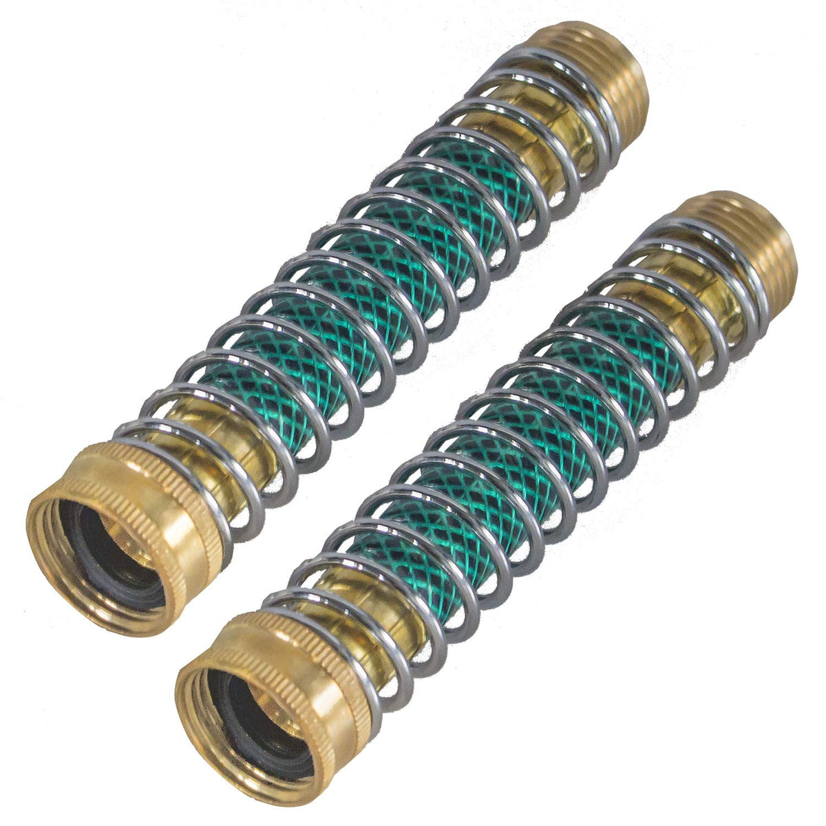Hourleey hose extension adapter with coil spring enables easy 3/4-inch connections.