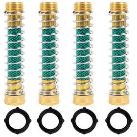 Hourleey hose protector guard 4-pack reduces kinks and leaks for durable watering