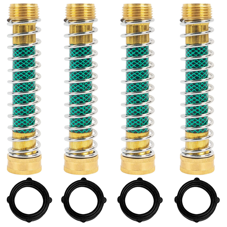 Hourleey hose protector guard 4-pack reduces kinks and leaks for durable watering