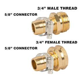 Hourleey male and female connectors close-up for seamless hose repairs