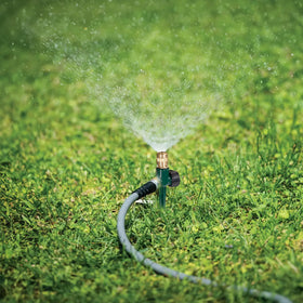 Hourleey multi-zone lawn irrigation connects for larger areas.