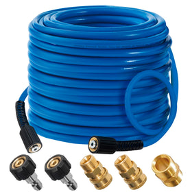 Hourleey pressure washer hose 50ft ready for extended cleaning.