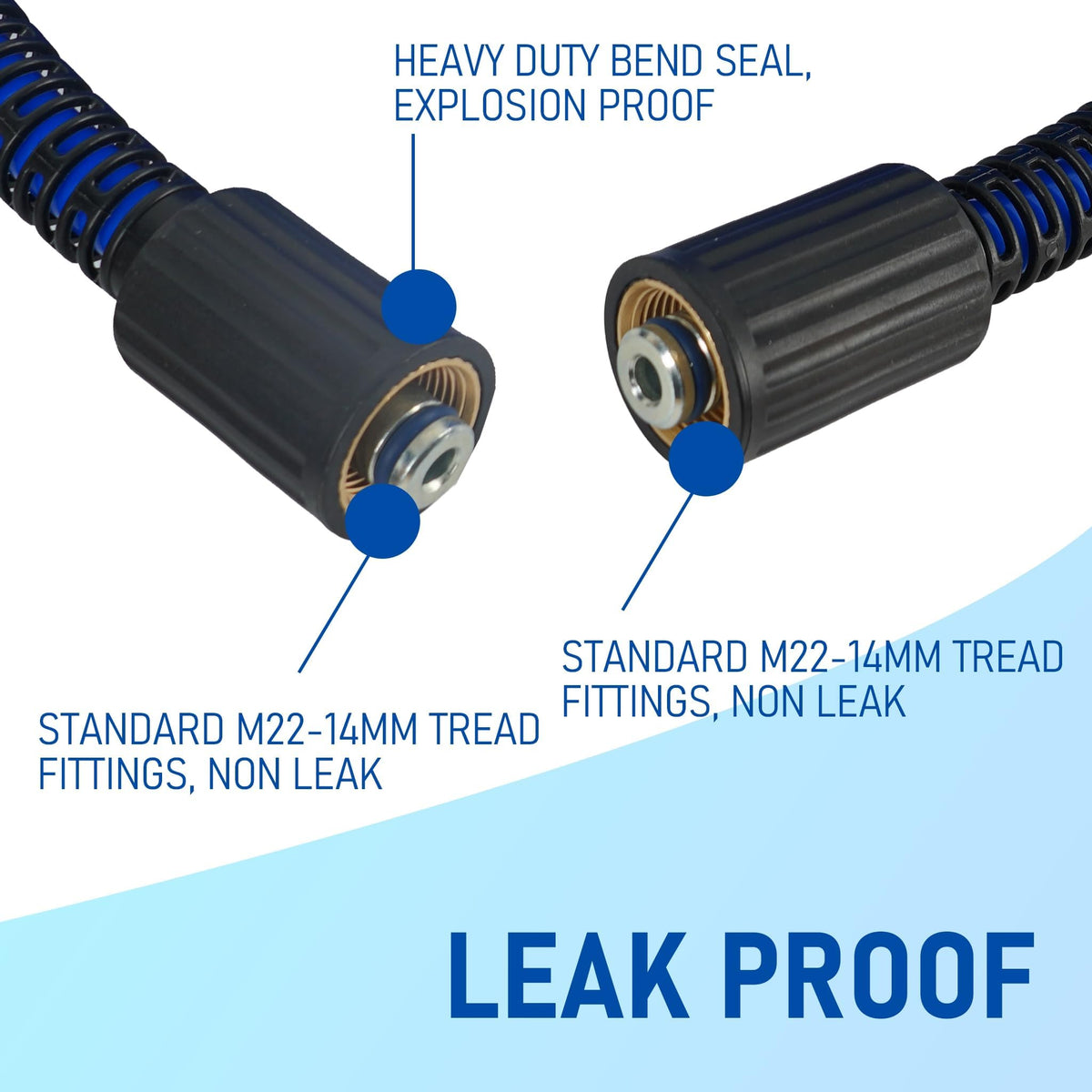Hourleey kink-resistant hose for smooth, uninterrupted cleaning.