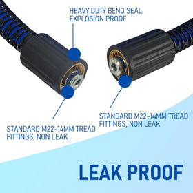 Hourleey kink-resistant hose for smooth, uninterrupted cleaning.