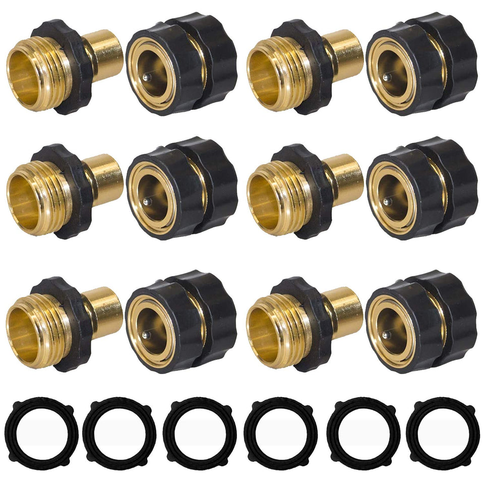 Hourleey quick connector package for fast, tool-free hose setup.