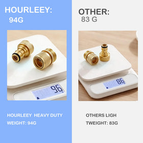 Hourleey quick-release design in action demonstrates fast hose connections.