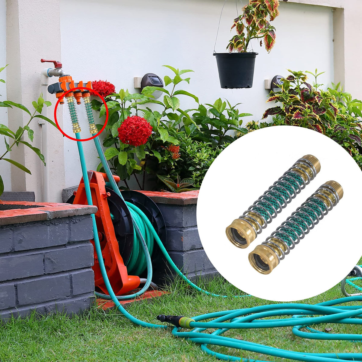 Hourleey roof washing setup demonstrates steady water delivery.