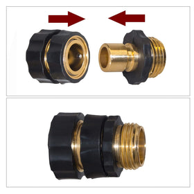 Hourleey rubber grip quick-connect design enables easy attach and detach.
