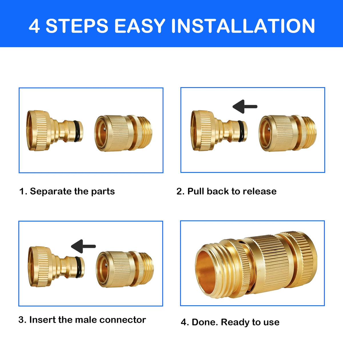 Hourleey rubber washers ensure tight seals and easy maintenance.