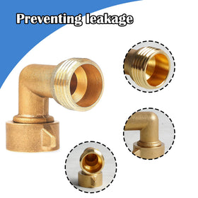 Hourleey rustproof brass material provides durable performance in outdoor water setups.