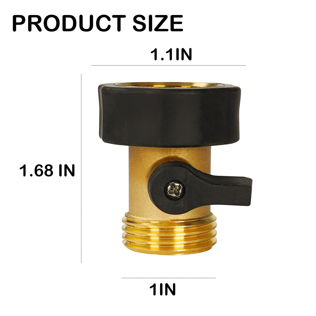 Hourleey solid brass valve close-up highlights rust-proof durability