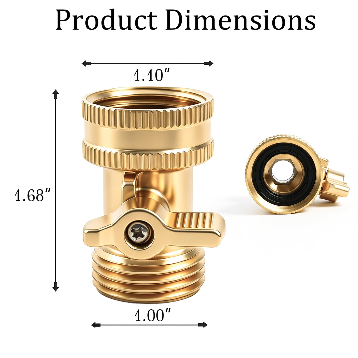 Hourleey solid-brass valve construction for durability