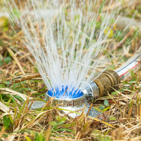 Hourleey 2-pack blue sprinkler set, flexible watering across zones.