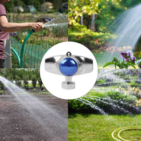 Hourleey blue sprinkler hose connection, 3-4 inch fit, leak prevention.