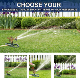 Hourleey sprinkler 3/4-inch thread fits most hoses.